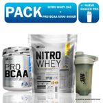 PACK-UN-NITRO-WHEY-3KG-CHOCOLATE---PRO-BCAA-6000-400GR-NARANJA---SHAKER-PRO