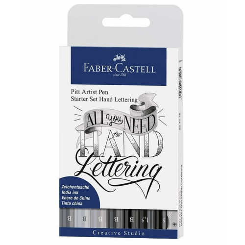 Set x 8 Pitt Artist Pen Hand Lettering Faber Castell Kit de Inicio