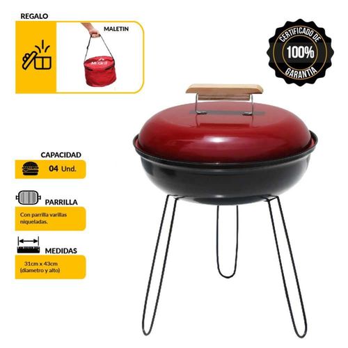 Parrilla Circular Mini Mr. Grill con Maletin