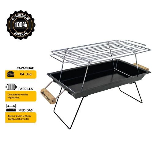 Parrilla Camping Mr. Grill Rectangular