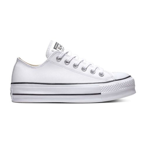 Zapatillas Urbanas Converse Mujer Chuck Taylot All Star Lift Clea 561680c Blanco