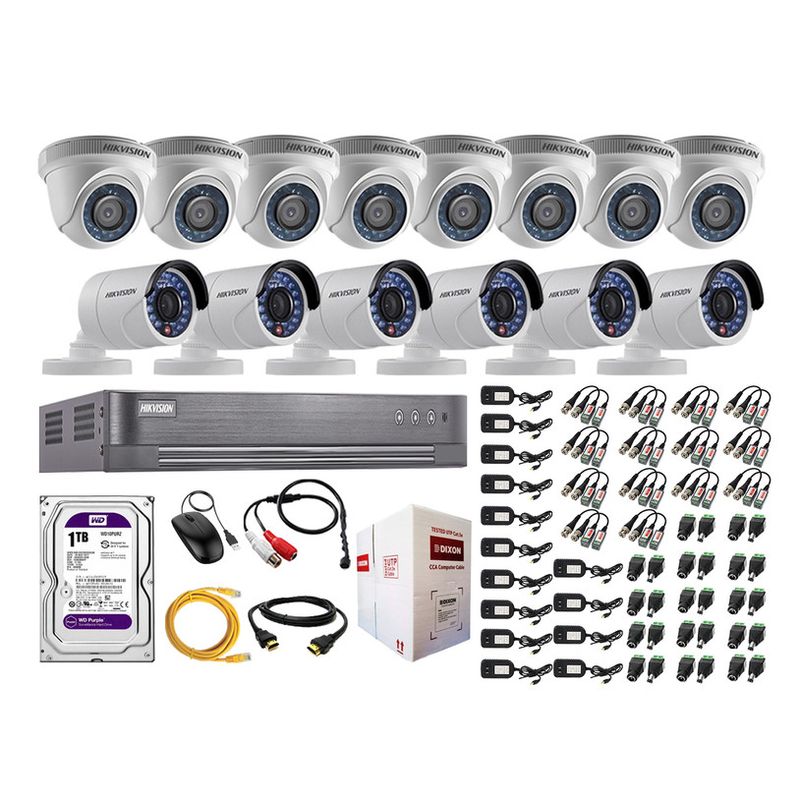 Kit-14-Camaras-de-Vigilancia-Hikvision-Hd-720P-1Tb-P2p-Kit-de-Microfono
