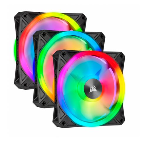 FAN CORSAIR TRIPLE QL120 RGB 12CM 525 - 1500 ±10% RPM PWM CONTROL