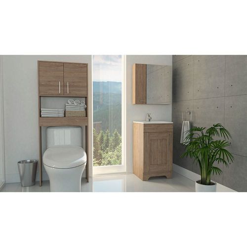 Combo Barcelona - Lavamanos + Baño + Botiquin - Miel