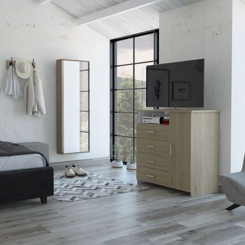 Combo Dreams 2 Comoda + Zapatero - Rovere / Blanco