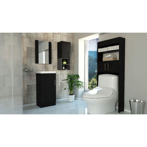 Combo Madrid - Lavamanos + Baño + Muro + Espejo - Wengue