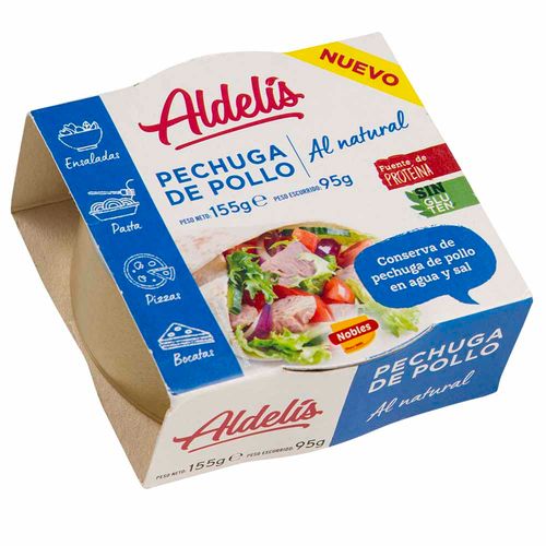 Conserva de Pechuga de Pollo ADELIS en Agua y Sal Lata 155g