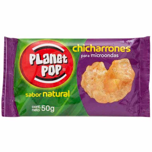 Chicharrones PLANET POP Natural Paquete 50g