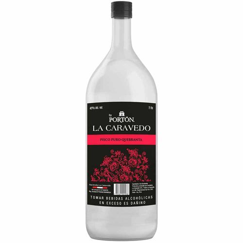 Pisco Quebranta LA CARAVEDO Botella 2L