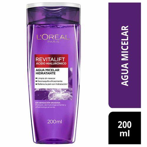 Agua Micelar L'OREAL Ácido Hialurónico Frasco 200ml