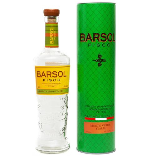 Pisco Mosto Verde BARSOL Italia Botella 750ml