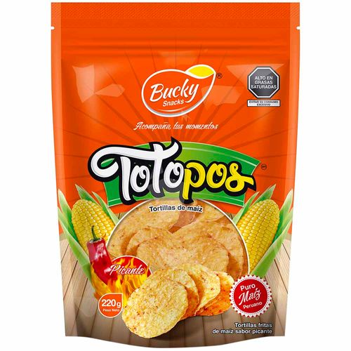 Nachos Picantes BUCKY Bolsa 220g