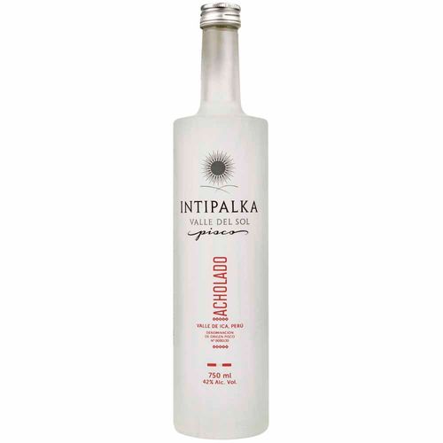 Pisco INTIPALKA VALLE DEL SOL Puro Acholado Botella 750ml