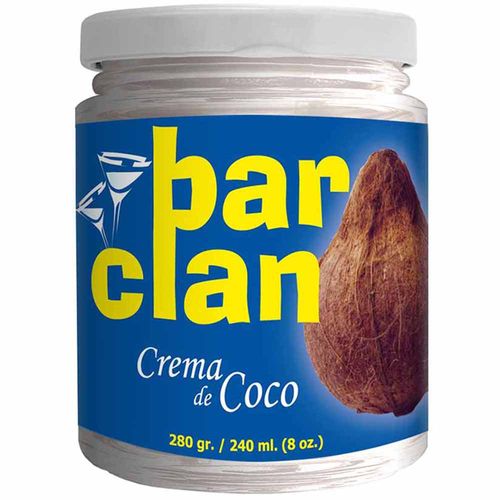 Crema de Coco BAR CLAN Frasco 280g