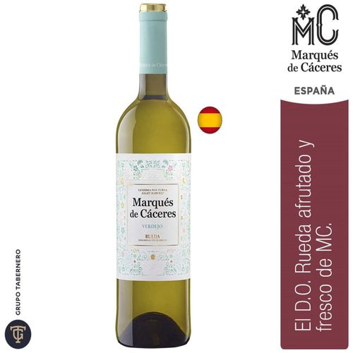 Vino Blanco MARQUÉS DE CÁCERES Rueda Botella 750ml