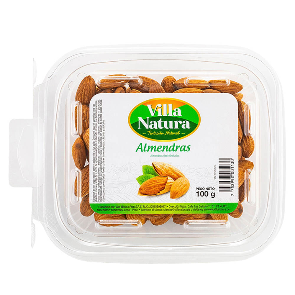 Piqueo VALLE NATURA Almendras seleccionadas Táper 100Gr - Shopstar