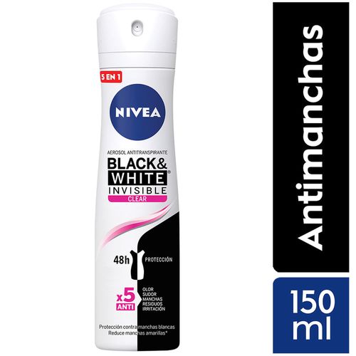 Desodorante en Aerosol para Mujer NIVEA For Black & White Frasco 150ml