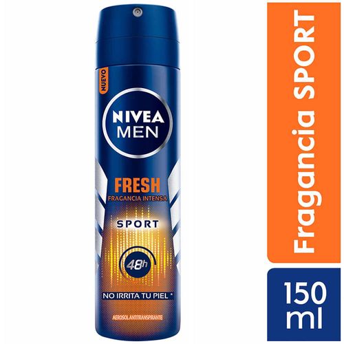 Desodorante en Aerosol para Hombre NIVEA Deo Fresh Ocean Frasco 150ml