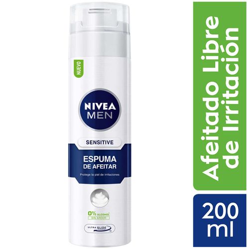 Espuma de Afeitar NIVEA Sensible Frasco 200ml