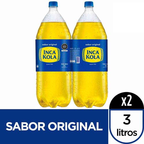 Gaseosa INCA KOLA Paquete 2Un Botella 3L