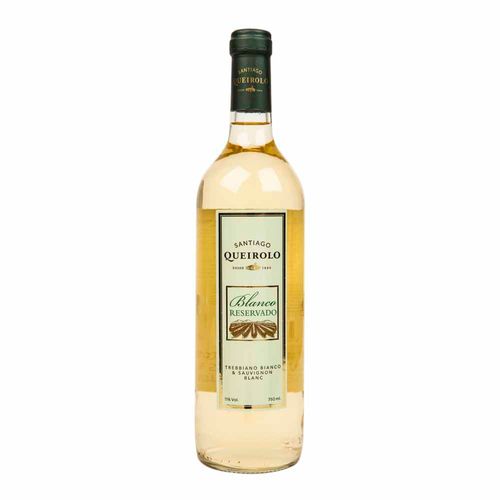 Vino Blanco SANTIAGO QUEIROLO Reservado Trebbiano Bianco Sauvignon Botella 750ml