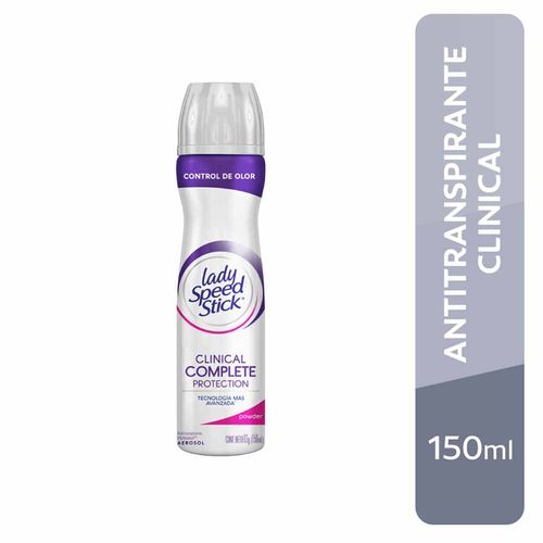 Desodorante en Aerosol para Mujer LADY SPEED STICK Clinical Complete Protection Frasco 93g