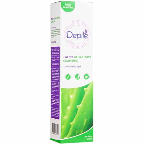 Crema Corporal Depilatoria DEPILÉ Aloe Vera y Argán Tubo 150ml