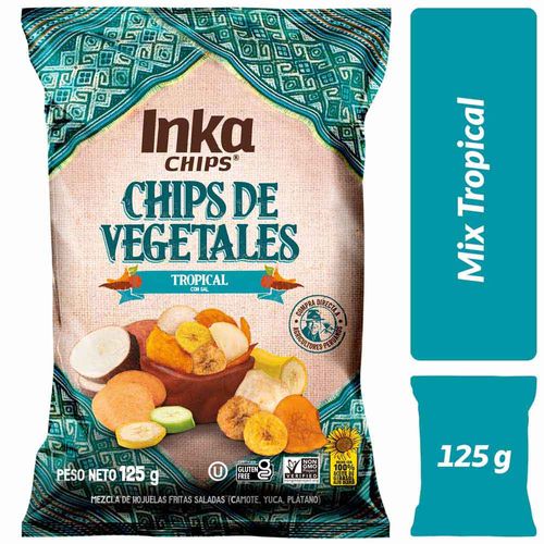 Piqueo INKA CHIPS Camote yuca chifles Bolsa 125Gr