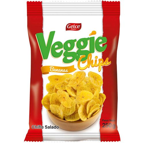 Piqueo BANANA CHIPS Hojuelas de plátano Bolsa 250Gr