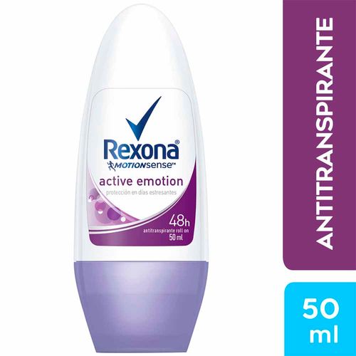 Desodorante en Roll On para Mujer REXONA Active Emotion Frasco 50ml