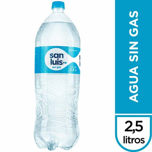 Agua Mineral SAN LUIS sin Gas Botella 2.5L