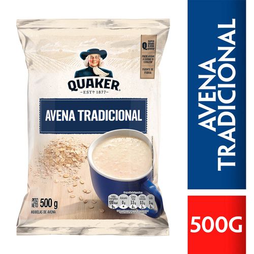 Avena QUAKER Tradicional Bolsa 500g