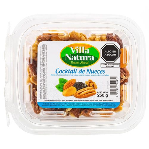 Piqueo VILLA NATURA Cocktail de nueces Taper 250Gr