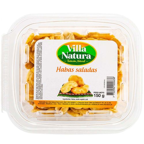 Piqueo VILLA NATURA Habas saladas Táper 150Gr