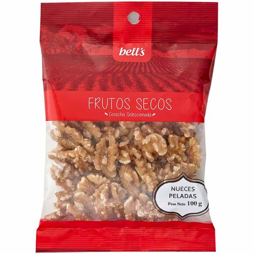 Piqueo BELL'S Nueces peladas Bolsa 100Gr