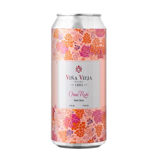 Vino Rosé VIÑA VIEJA Semi Seco Lata 473ml