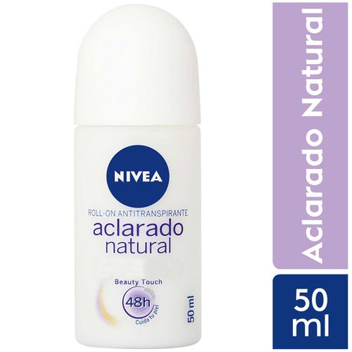 Desodorante en Roll On para Mujer NIVEA Aclarado Natural Beauty Touch Frasco 50ml