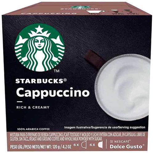 Cápsulas de Café Cappuccino STARBUCKS Caja 12un
