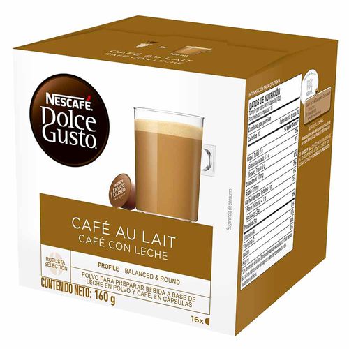 Café con Leche NESCAFÉ Dolce Gusto Caja 16 Cápsulas