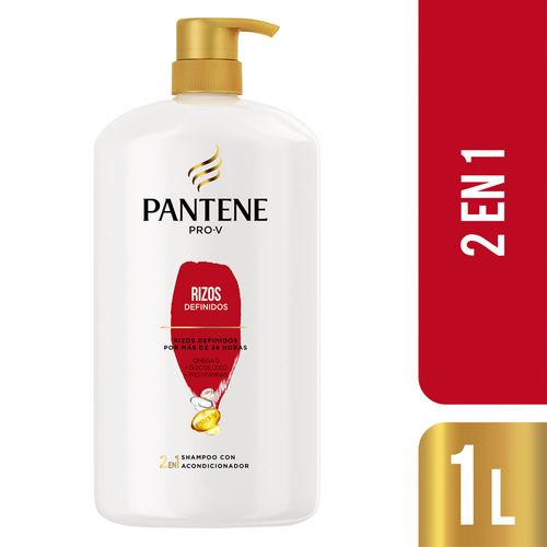 Shampoo PANTENE Rizos 2 en 1 Botella 1L