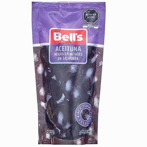 Aceituna Negra en Mitades BELL'S Doypack 300g