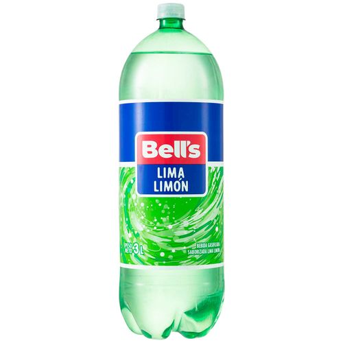 Gaseosa BELL'S Cola Lima Limón Botella 3L