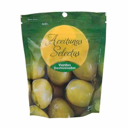 Aceitunas en Conserva BELL'S Verde Deshuesada Bolsa 250g