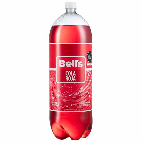 Gaseosa BELL'S Cola Roja Botella 3L