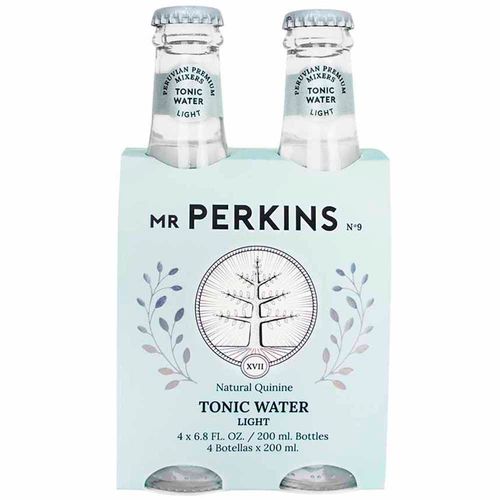 Agua Tónica MR PERKINS Light Botella 200ml Paquete 4un