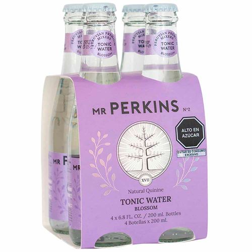 Agua Tónica MR PERKINS Blossom Botella 200ml Paquete 4un