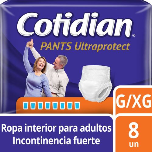 Pañales COTIDIAN UltraProtect Talla G Paquete 8x12