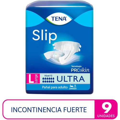 Pañales para Adulto TENA Incontinencia Severa Talla L Paquete 9Un