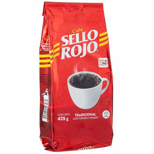 Café Molido SELLO ROJO Tradición Bolsa 425g