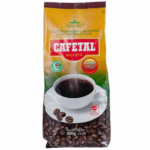 Café Tostado y Molido CAFETAL Selecto Bolsa 900g